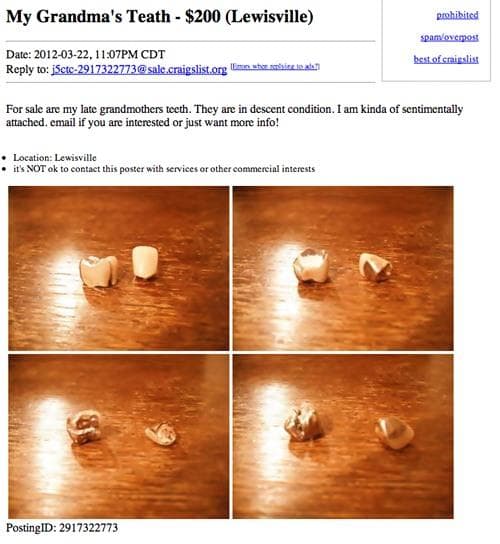 Random Most Ridiculous Craigslist Ads Best Random Tools