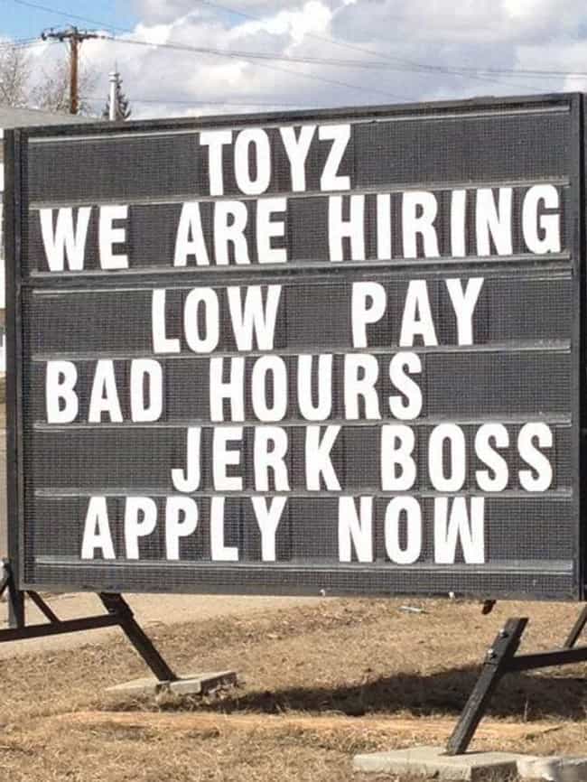 Now Hiring Sign Changers.