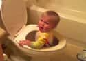 Baby's First Toilet on Random Adorable Photos of Kid Firsts