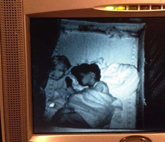 This Only Child Appears To Have A Creepy Visitor In His Crib