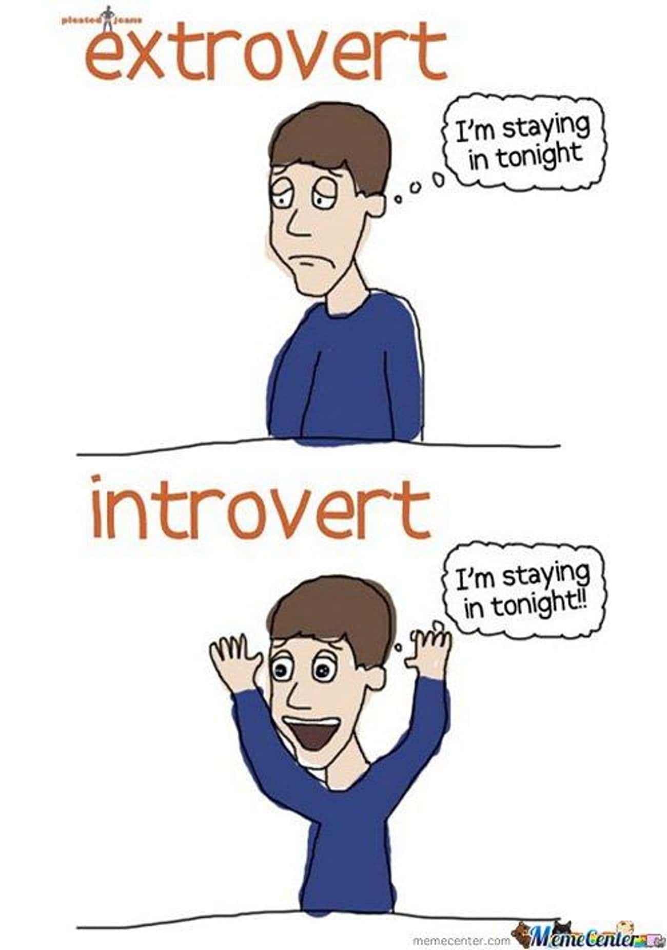 Extroverts vs. introverts