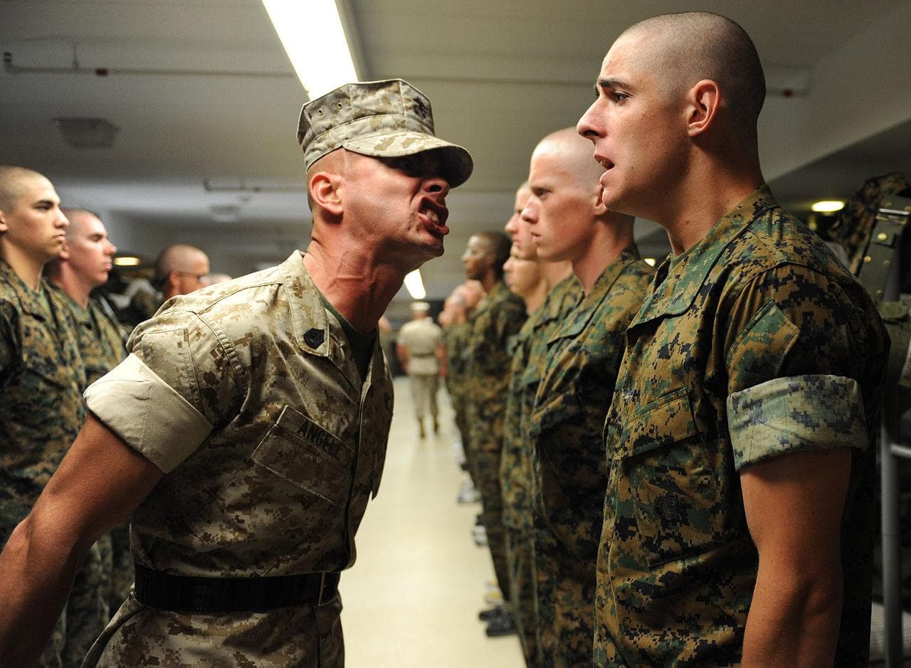 28 Pictures of Marine Drill Instructors Yelling at Recruits