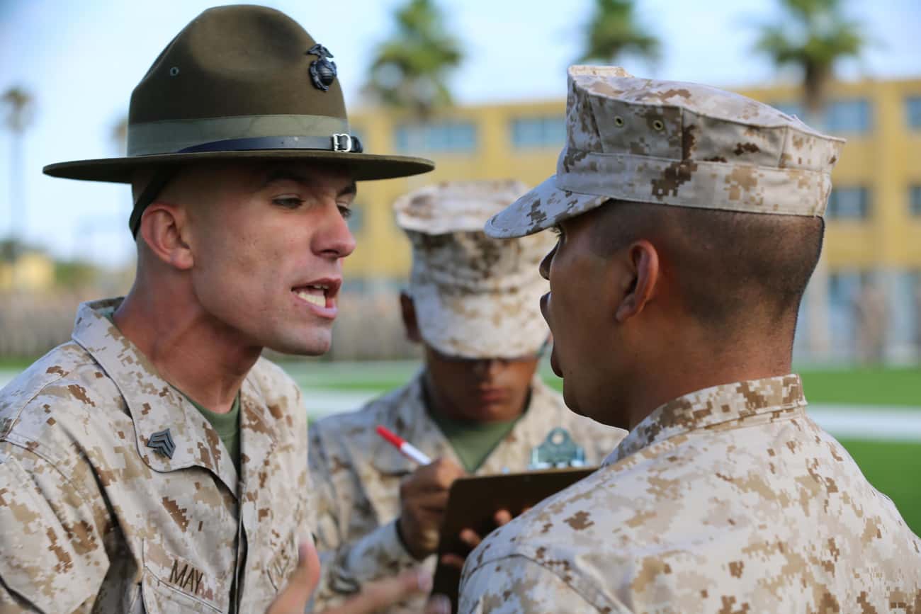28 Pictures of Marine Drill Instructors Yelling at Recruits