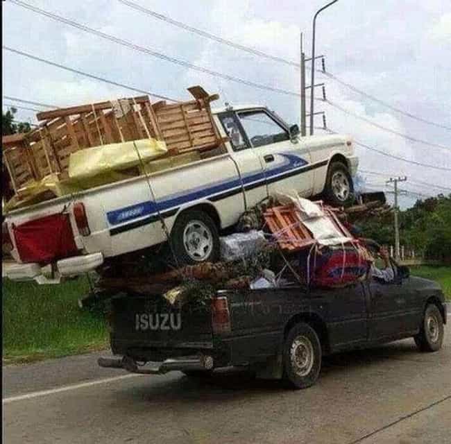 overloaded truck fails