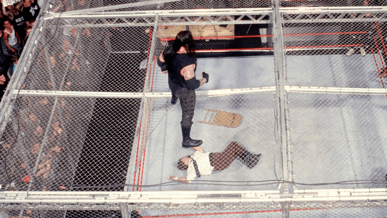 Wwe Cage Match Undertaker Vs Mankind