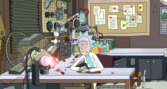 Rick Committed Suicide is listed (or ranked) 8 on the list These 15 Rick and Morty Fan Theories Will Blow Your Mind