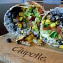 Chipotle Veg Burrito is listed (or ranked) 10 on the list The Healthiest Fast Food Choices in America