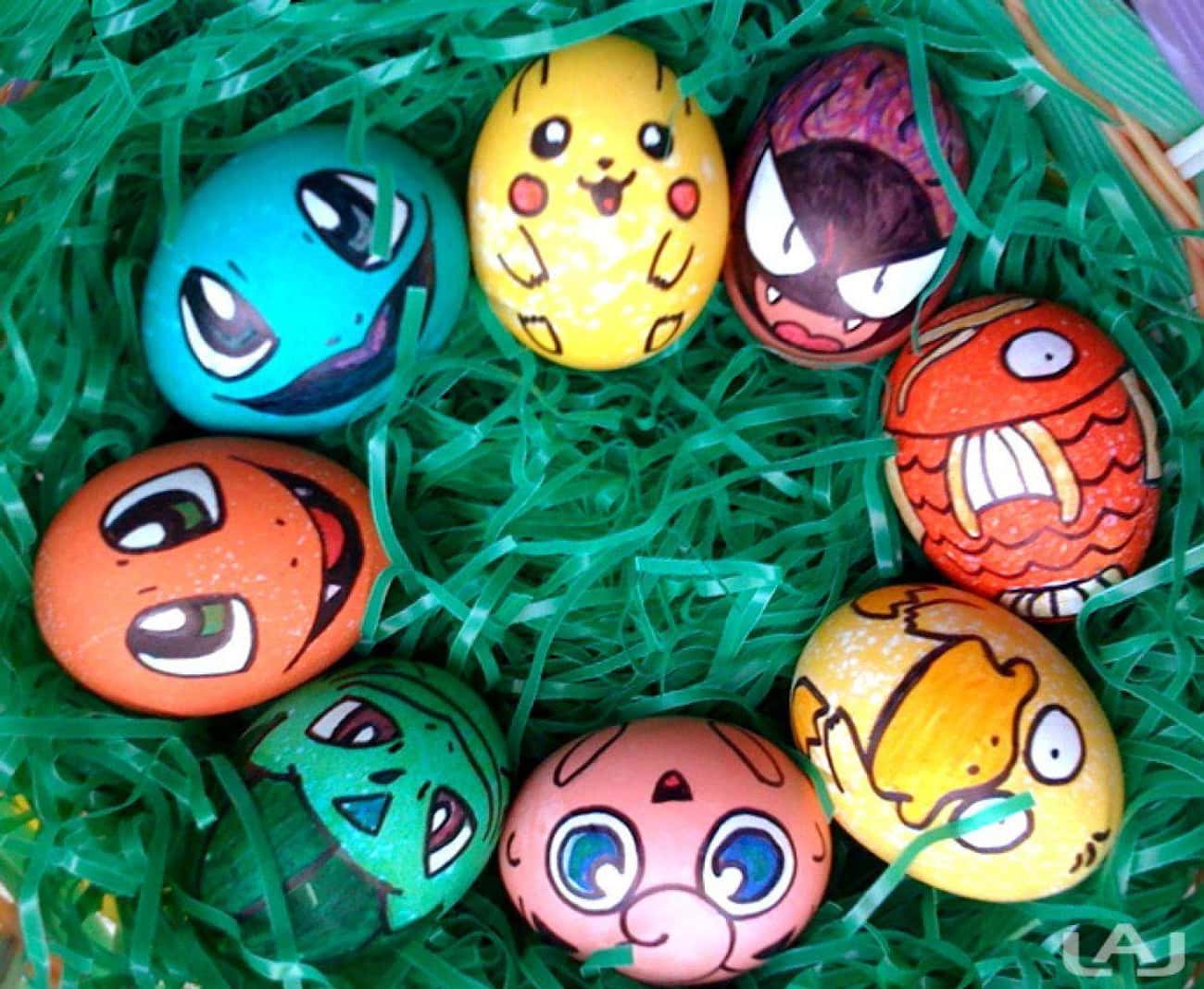 Забавные пасхальные яйца для детей