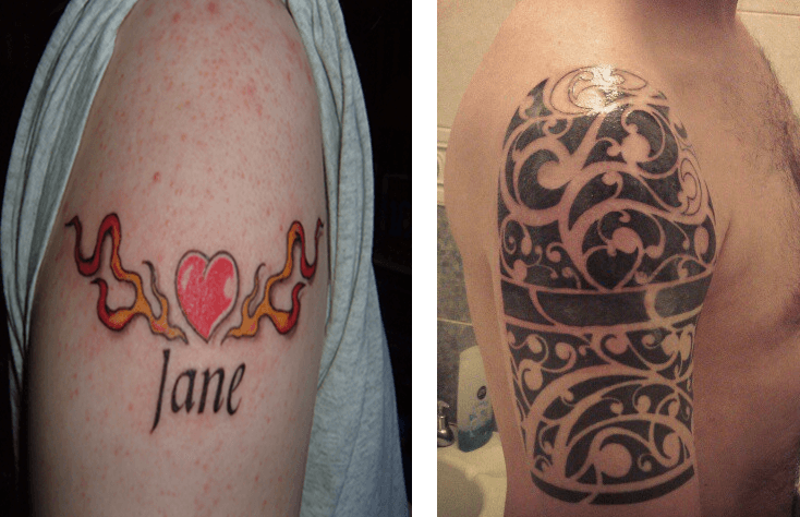 23 Genius Breakup Tattoo Cover Ups Over The Names Of Exes
