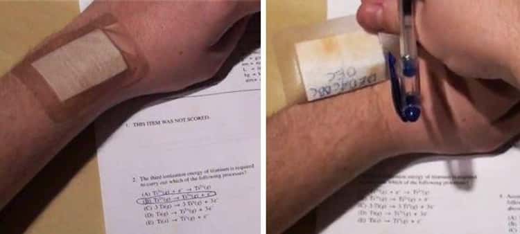 clever ways to cheat on an exam