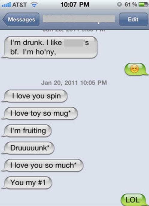 Drunk Texts From People Talking Nonsense