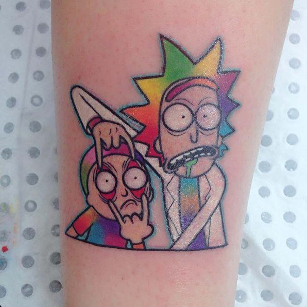 Тату Rick and Morty