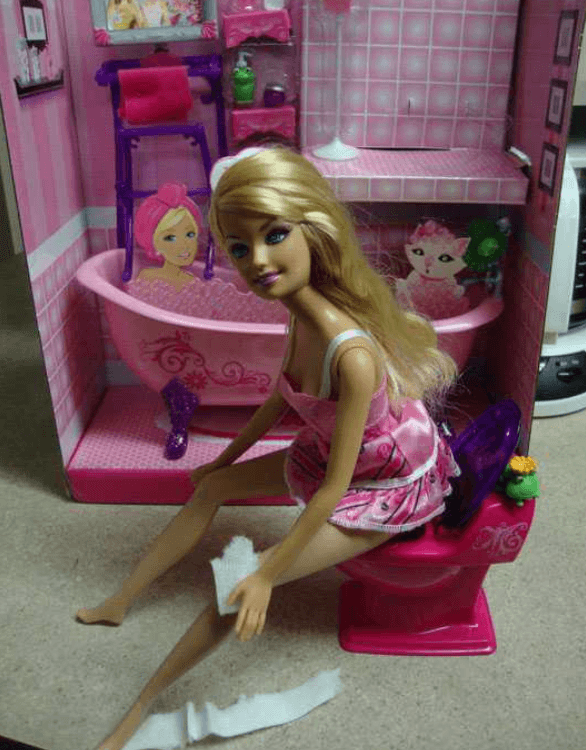 weird barbie photography