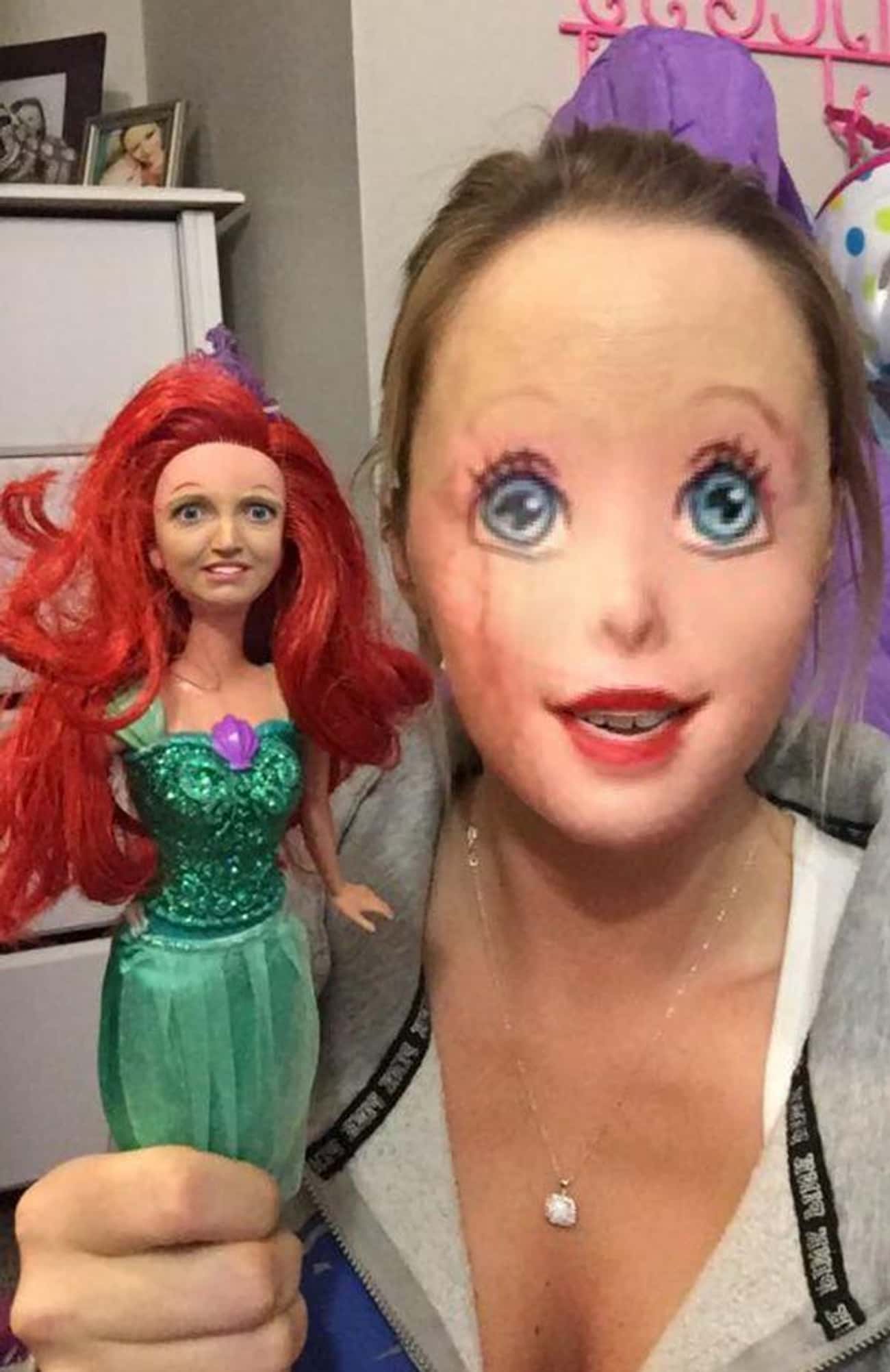 Кукла которая меняет лицо
