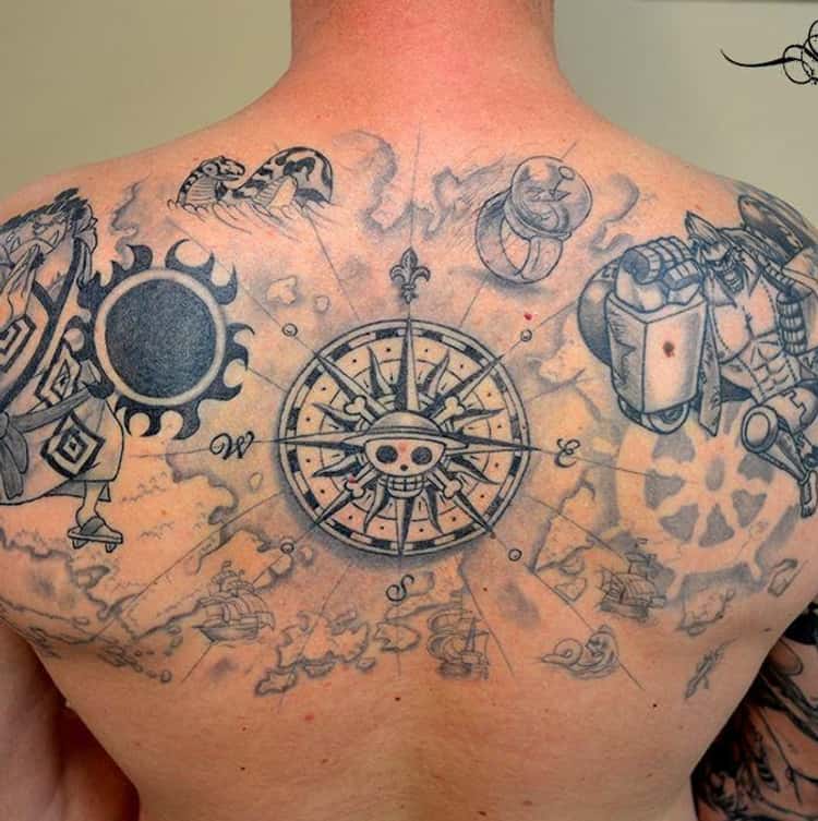 24 Awesome One Piece Tattoos You Ll Be Jealous Of