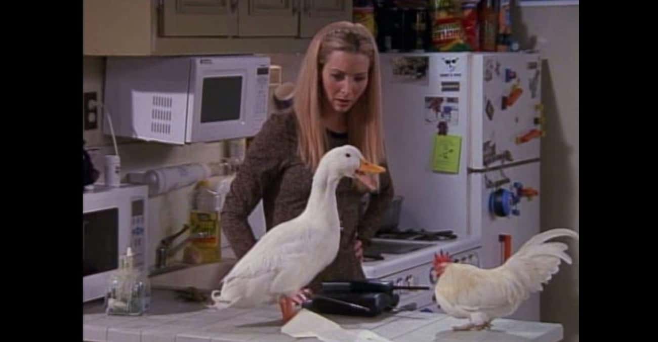 Lisa Kudrow was terrified of the duck.