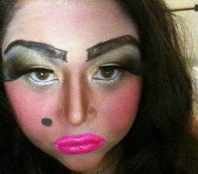 Bilderesultat for worst makeup