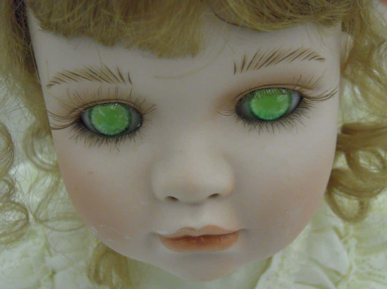 Porcelain Doll, Vacant Green Eyes, Haunted, Possessed, or Cursed
