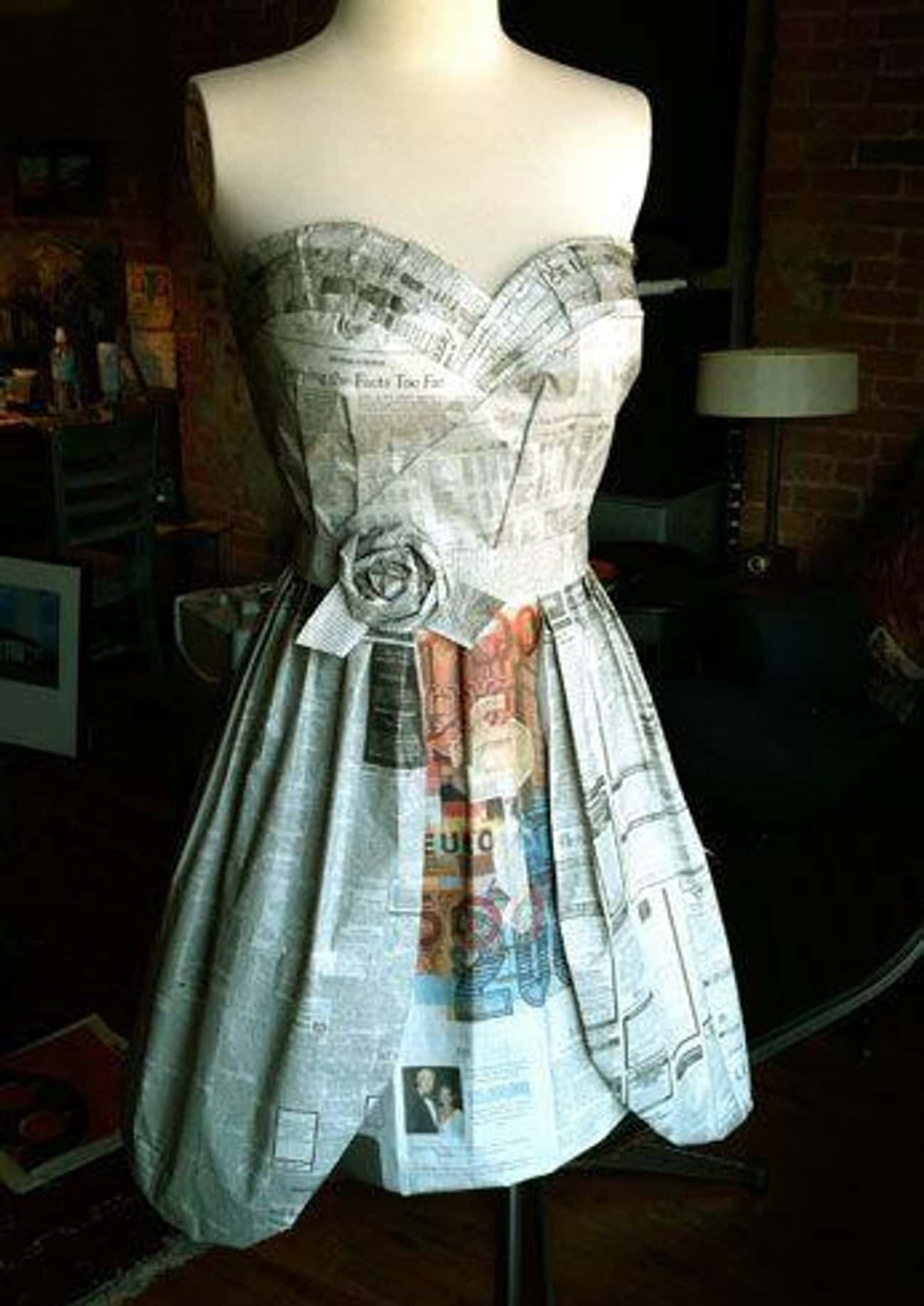 A Dress That Would Make the Newspaper