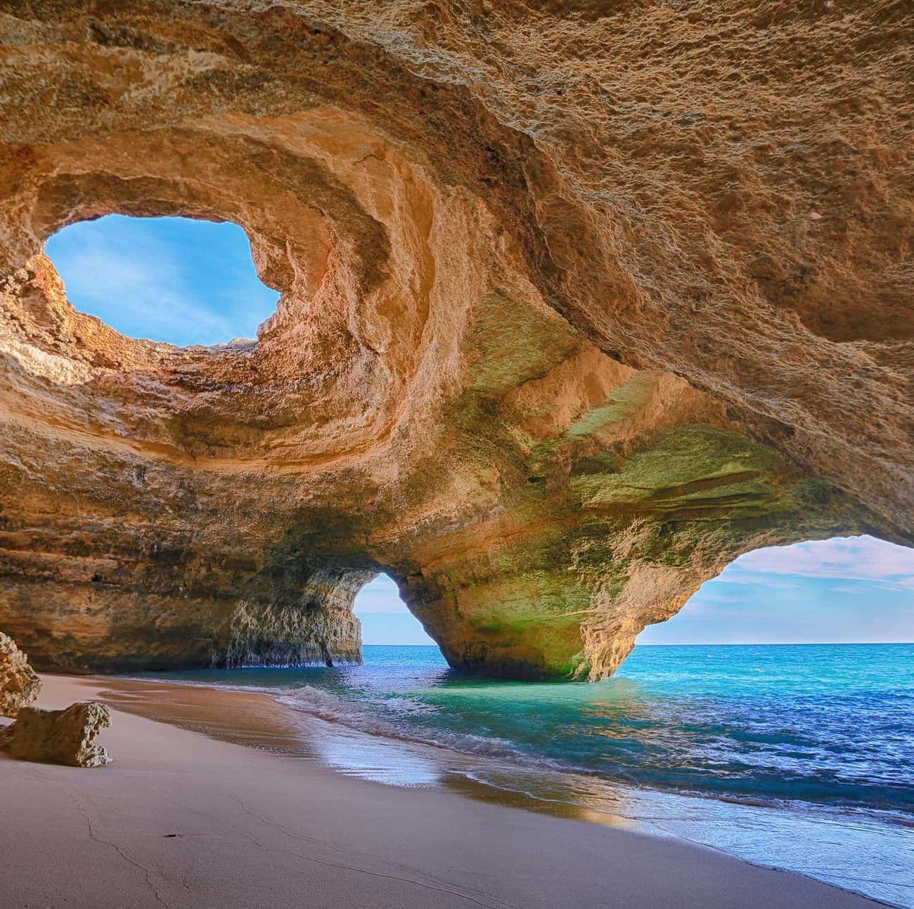 A Majestic Beach Cave Hidden in Benagil, Portugal