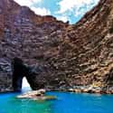The Panoramic Open-Ceiling Sea Cave in Kauai on Random Most Beautiful Sea Caves Around the World
