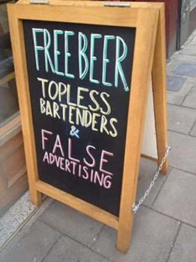 25 Funny Bar Signs You'd Cheers To