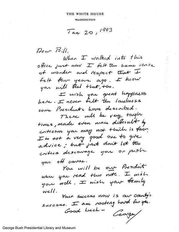 Read A Note From The Old President