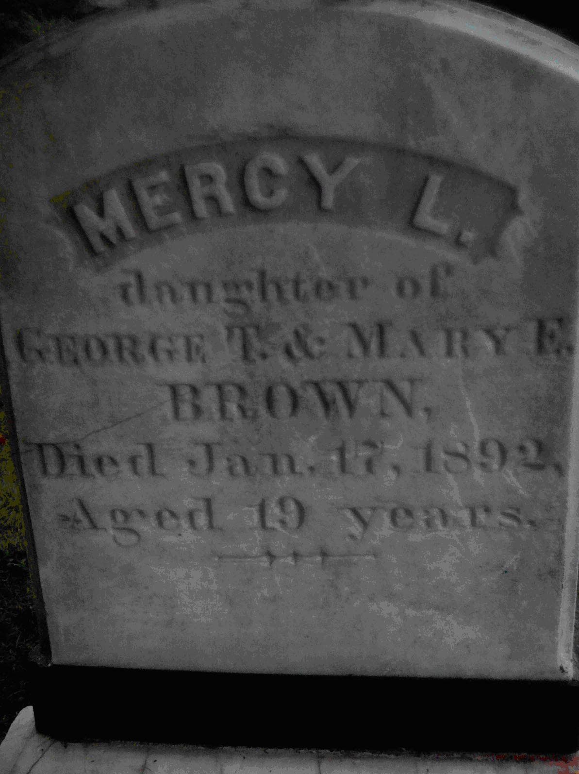 The Mercy Brown Incident