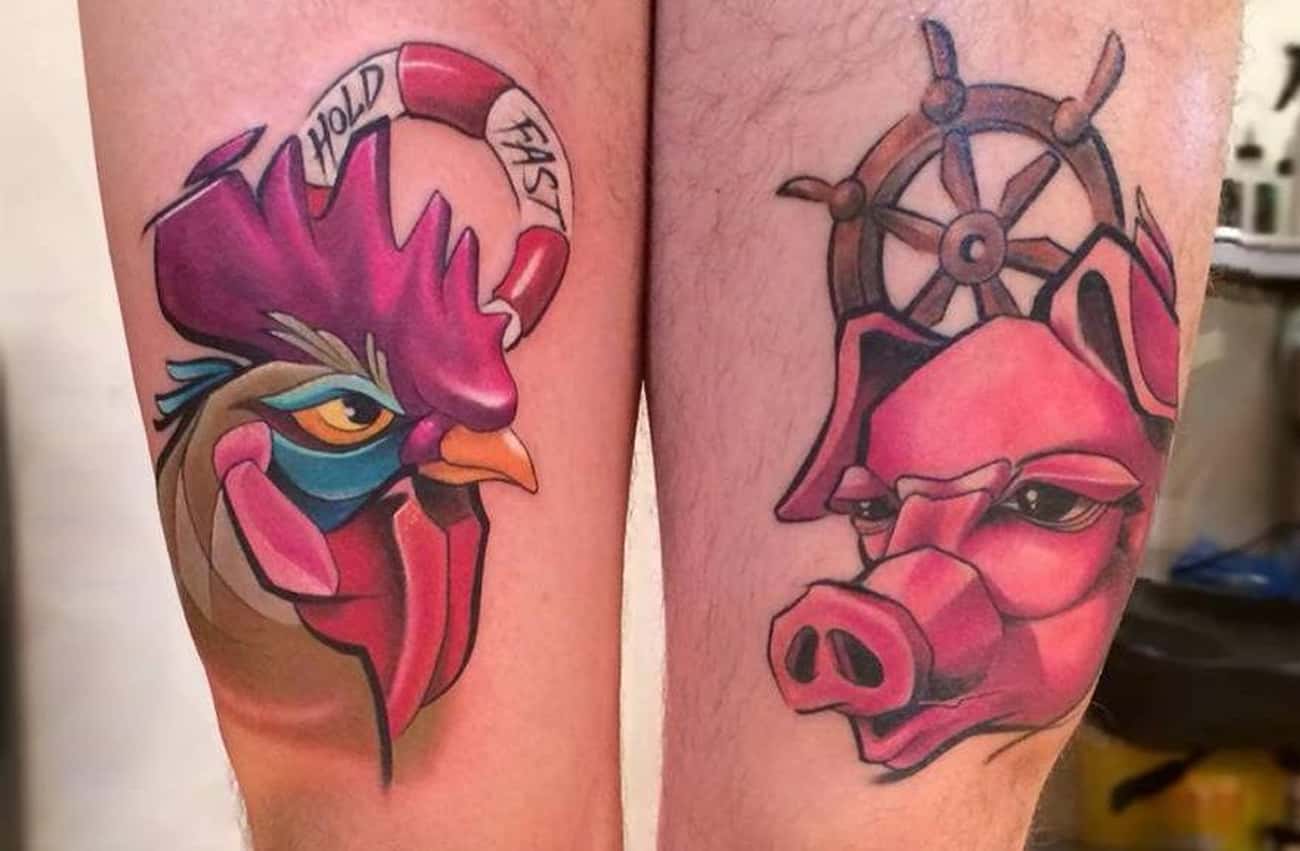 Pig and Rooster