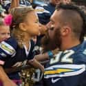 Eric Weddle Sneaks a Kiss from His Daughter on Random Adorable Pictures of NFL Players Caught Being Dads