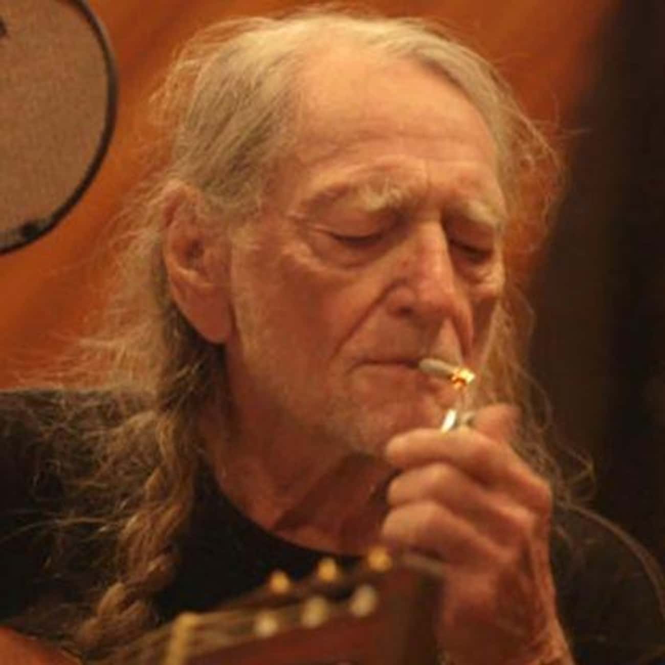 Willie Nelson Lit Up on the Roof