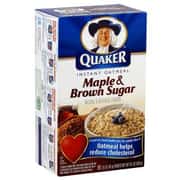 Quaker Maple &amp; Brown Sugar Instant Oatmeal