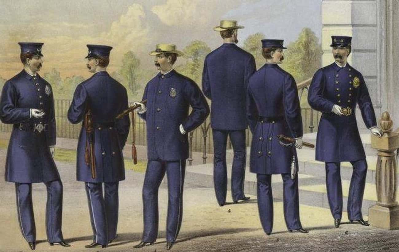 Форма 19 го. Полицейский США 19 век. Полиция США 19 век. Полицейские 19 века США. Полицейские 19 век Америка.