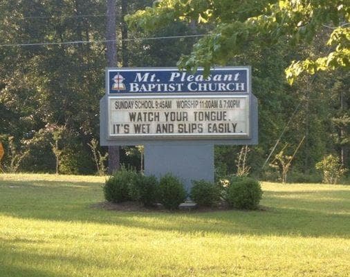 Random Accidentally Inappropriate Church Signs That'll Make You Laugh ...