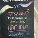 Pasta Is So Gay on Random Greatest Signs from Pride Month