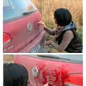 Ashes to Ashes, Dust to... Marilyn on Random Funniest Things Ever Drawn on Dirty Cars