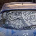 This Year, Grandma Got Run Over by a Mazda on Random Funniest Things Ever Drawn on Dirty Cars