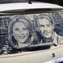 A Tale of Two Portraits on Random Funniest Things Ever Drawn on Dirty Cars