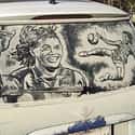 "Score!" on Random Funniest Things Ever Drawn on Dirty Cars
