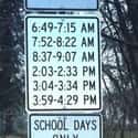 School Daze on Random Most Confusing Road Signs