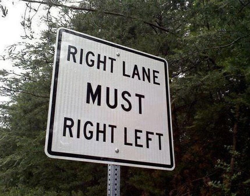 Random Most Confusing Road Signs