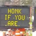 Just When You Thought Excessive Honking Was the Worst on Random Funniest Electronic Signs on the Open Road