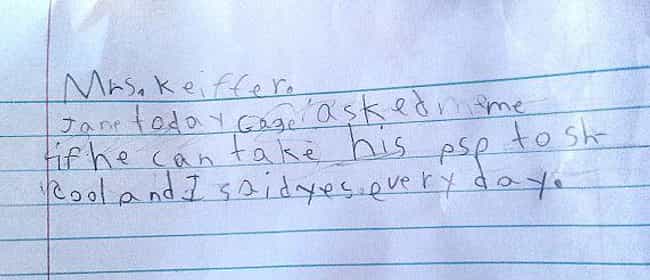 18 Fake School Excuse Notes That Would Never Work - Cool Dump