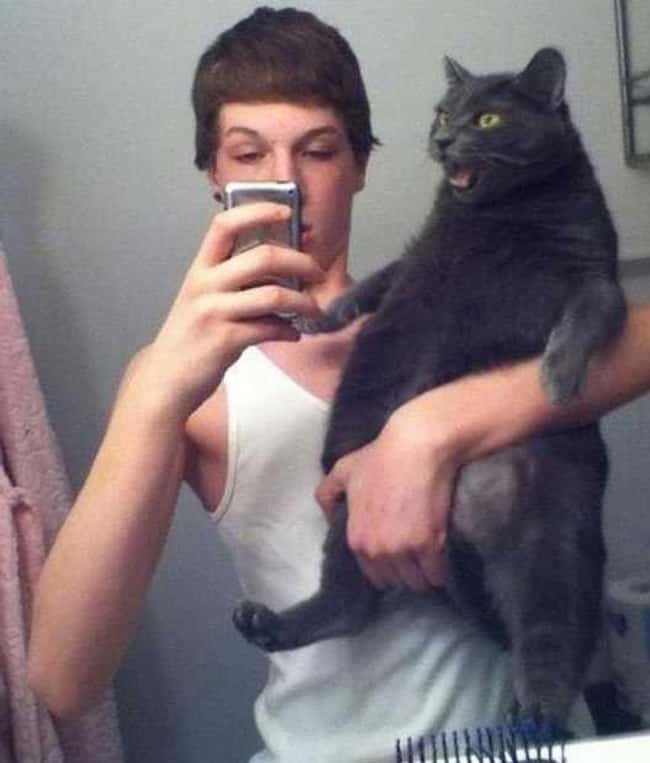 A Moment of Paws is listed (or ranked) 5 on the list The 24 Funniest Moments in Selfie History
