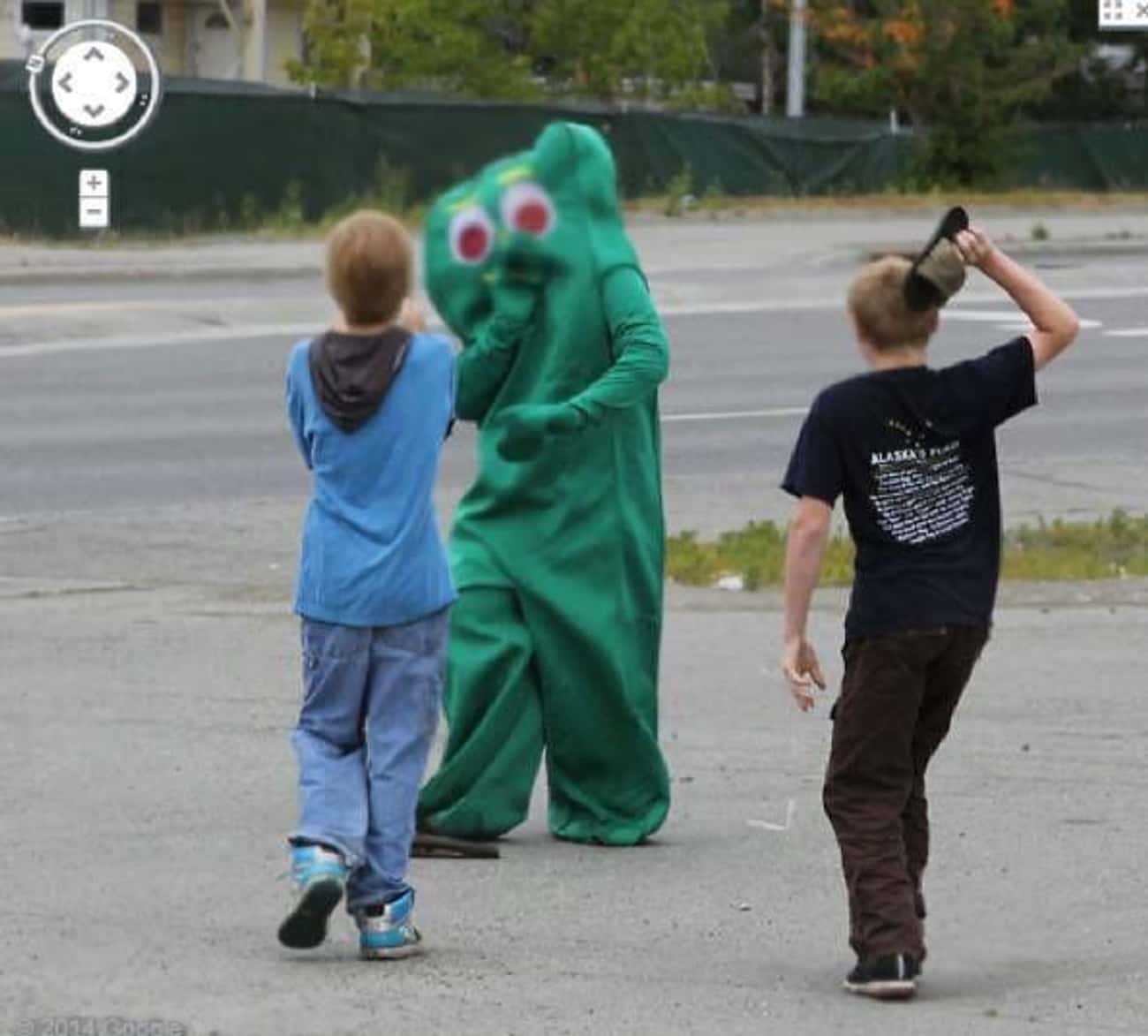 Gumby Attacked on Google Maps
