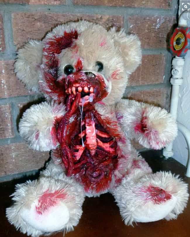 scary stuffed dog