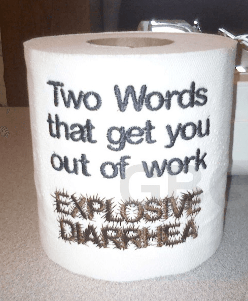 Works Every Time is listed (or ranked) 10 on the list Hilarious Toilet Paper You'd Wipe Your Own Arse With