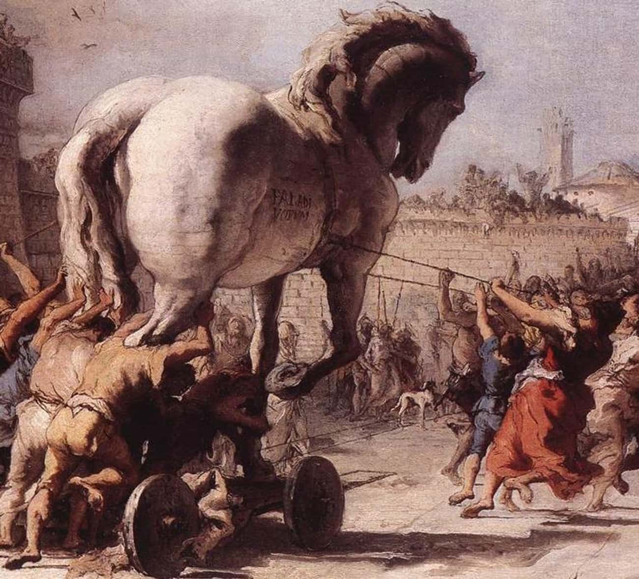 Greeks Hid In A Large Toy Horse