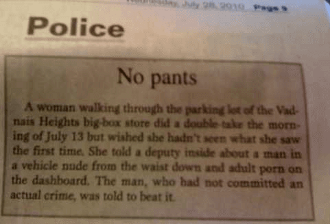 The Funniest Police Blotters Ever