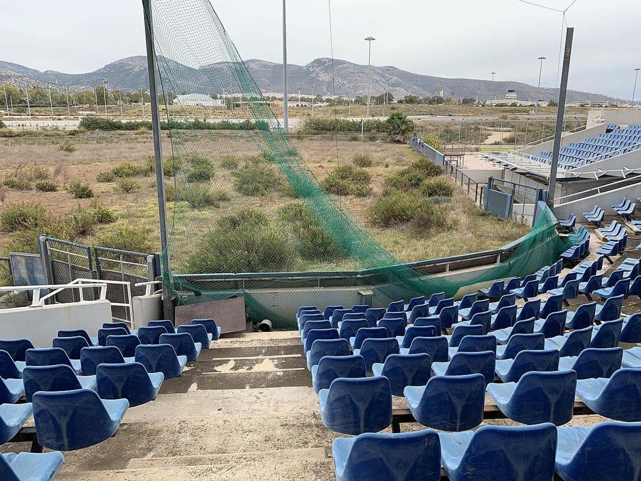 The Hellinikon Softball Stadium from the 2004 Summer Olympics in Athens